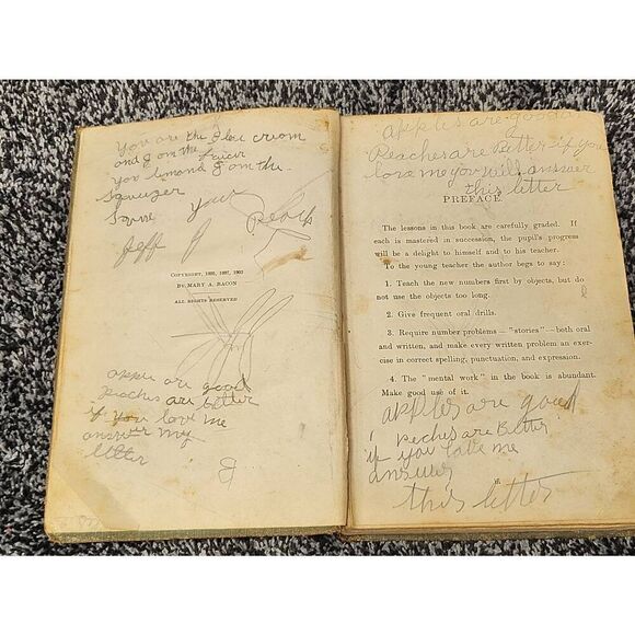 1903 Primary and Intermediate Arithmetic Vintage Book by Mary A Bacon - Picture 7 of 11